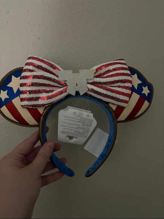 Disney Accessories - Disney Patriotic Minnie Ears Headband - Red, White, Blue